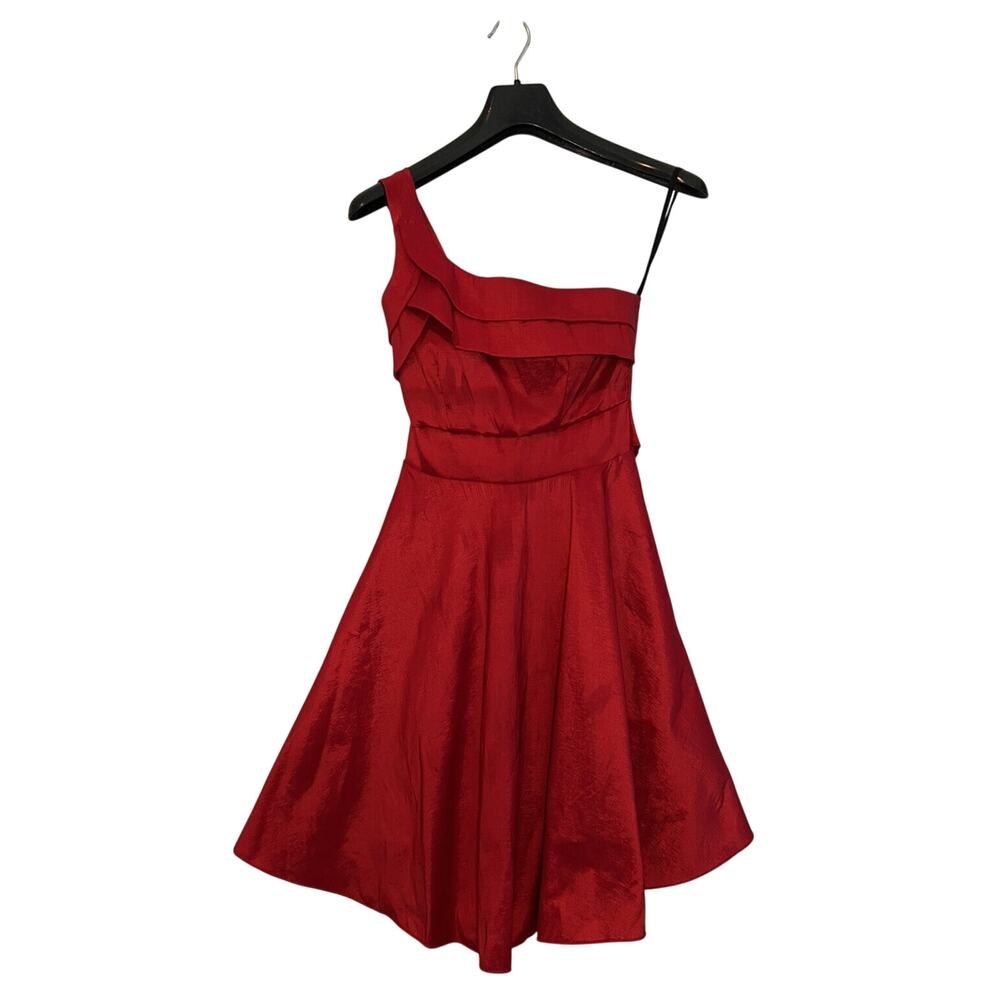 Coco Avante Red Dress Minidress Size Small Winter Formal Party Dress One shlder